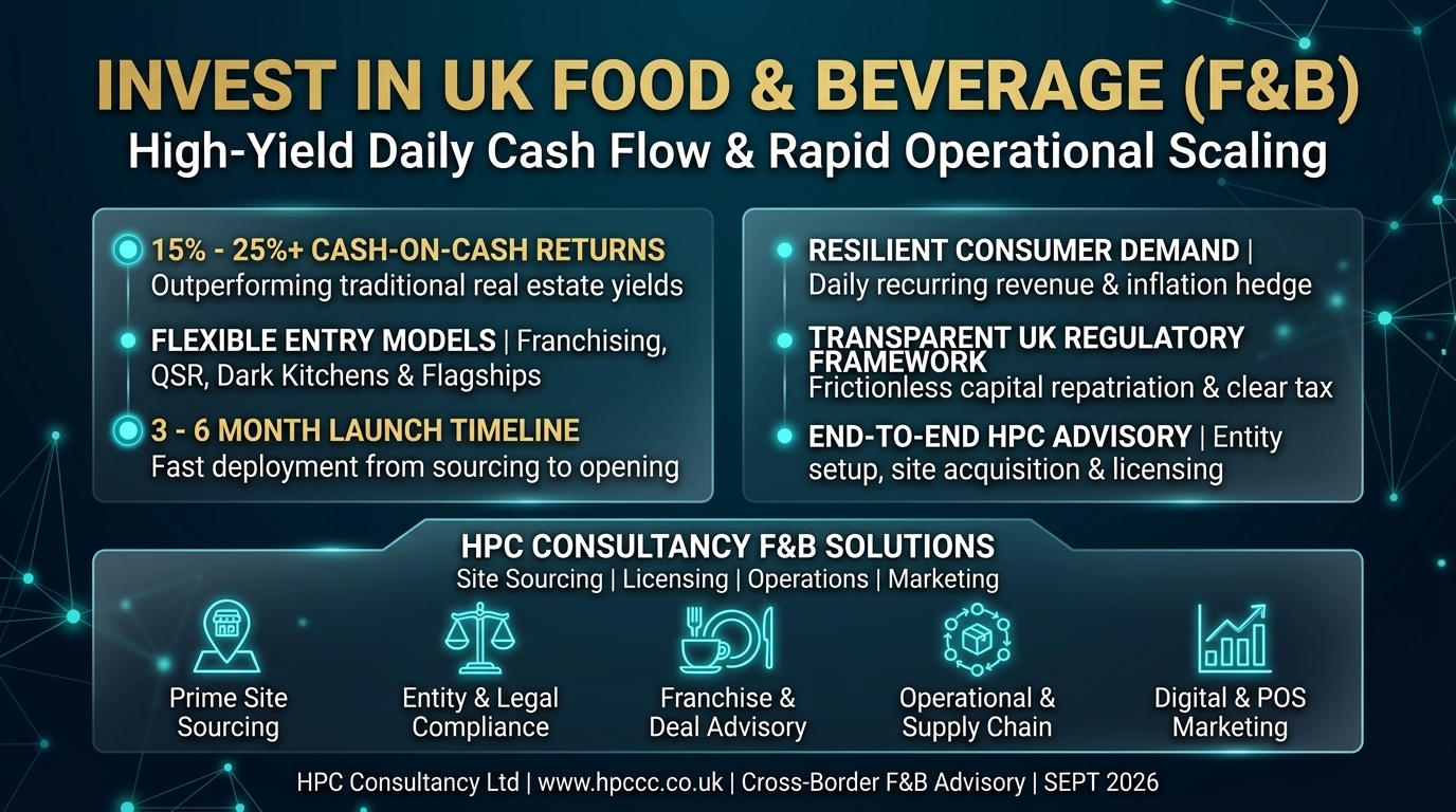 Why United Kingdom Investors Must Consider the UK Food and Beverage Sector as Their Primary Entry Point