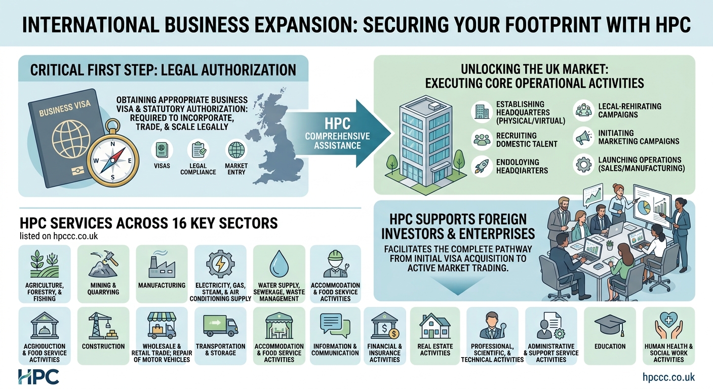 Establishing United Kingdom Business Operations and Securing Business Visa Compliance