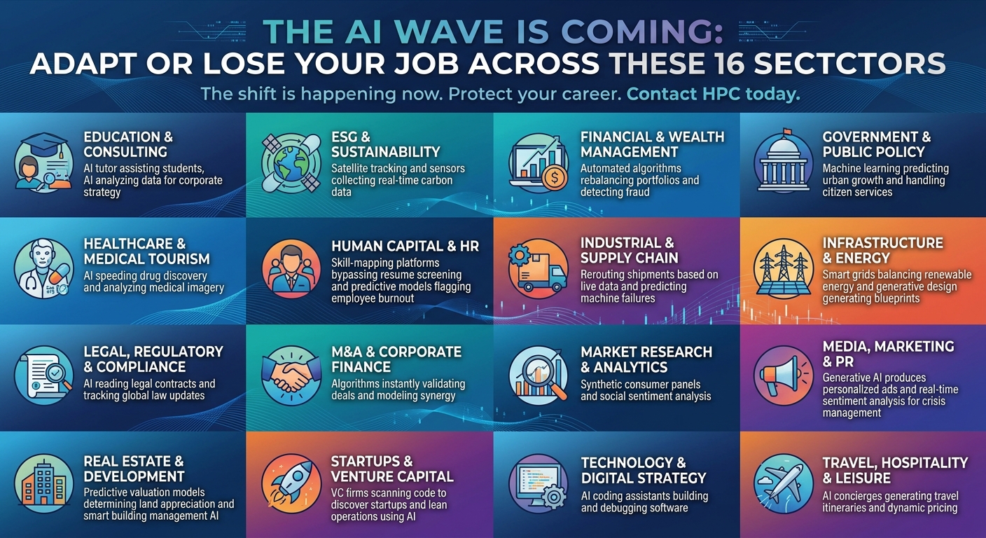 The AI Wave is Coming United Kingdom: Adapt or Lose Your Job Across These 16 Sectors
